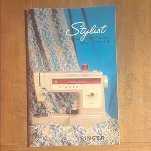 Singer Stylist 543 Sewing Machine Owners Manual Only Instruction Booklet VINTAGE